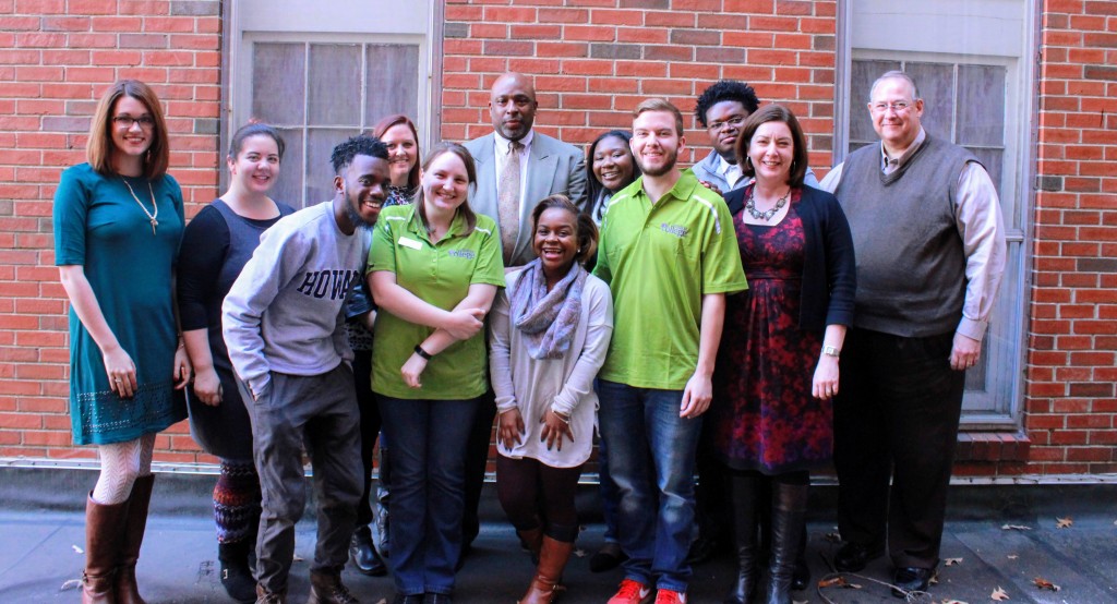 (L-R) Ashleigh Staples, Jeannine Oliver, Trey Hawkins, Keslie Boyles, April Davis, Barnett Wright, Kristen Ray, Rotosha Ward, Jason Gardner, Jarrell Jordan, Kristina Scott, and Ralph Foster.